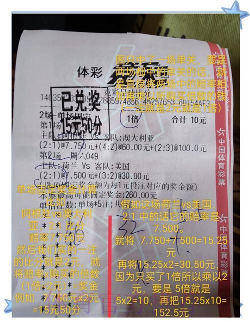 世界杯竞彩获奖几率与赔率深度解读